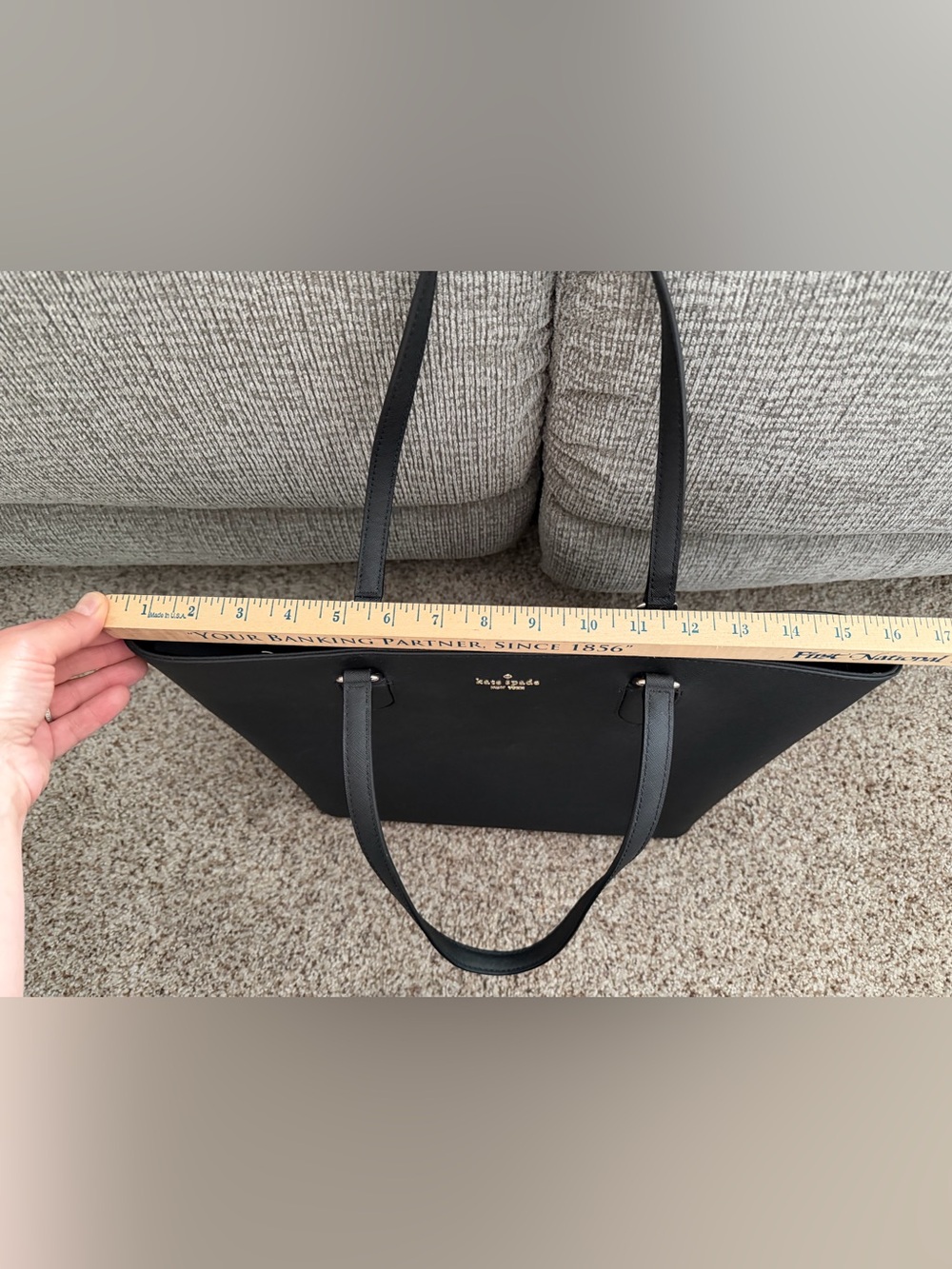 Kate Spade Tote Laurel Way Medium Dally Black Saffiano Leather - Picture 15 of 16